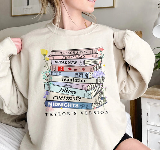 Adult Unisex "Swiftie's Books" Sweatshirt