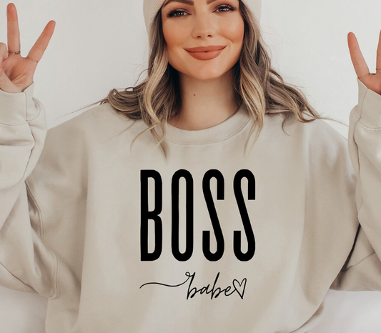 Adult Unisex "Boss Babe" Sweatshirt
