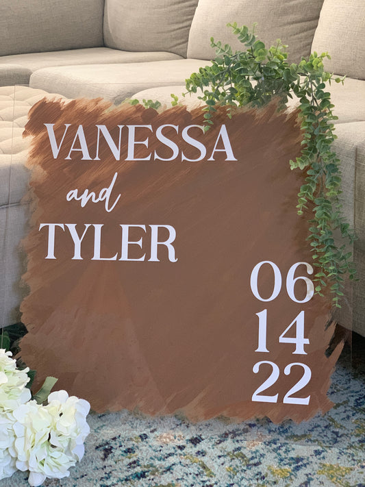 Wedding Name and Date SIgn
